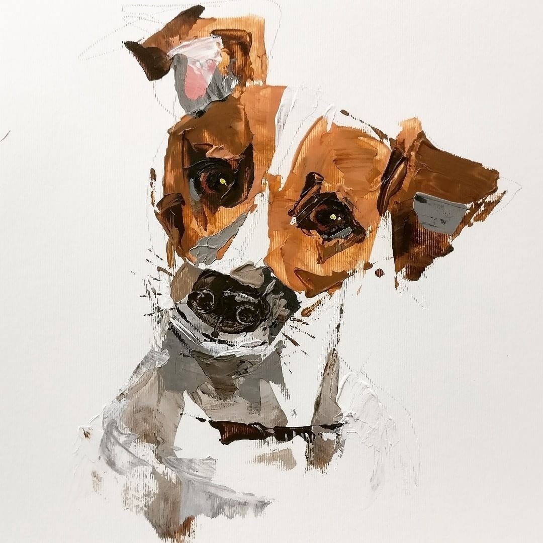 Карликовый бультерьер черный