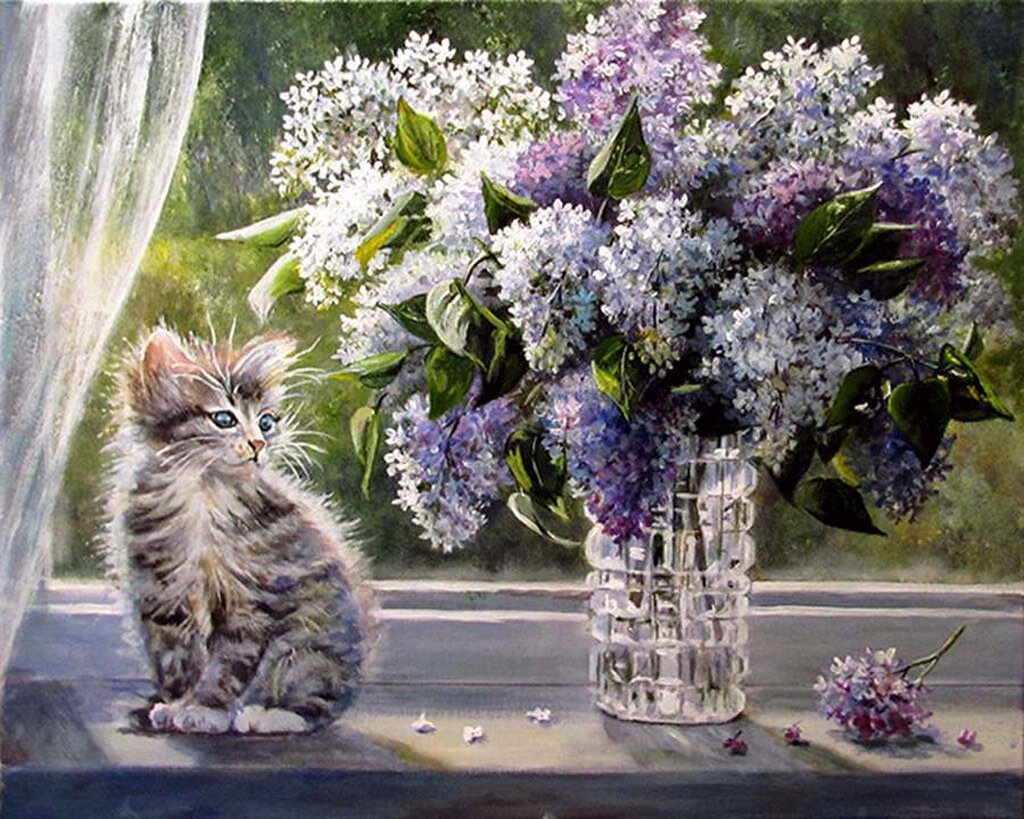 Ольга Воробьева картины с сиренью