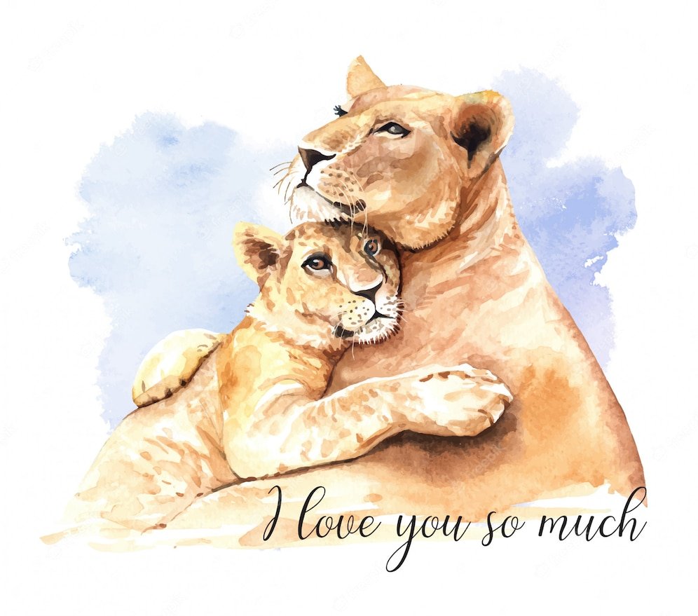 Львица и Львенок арт