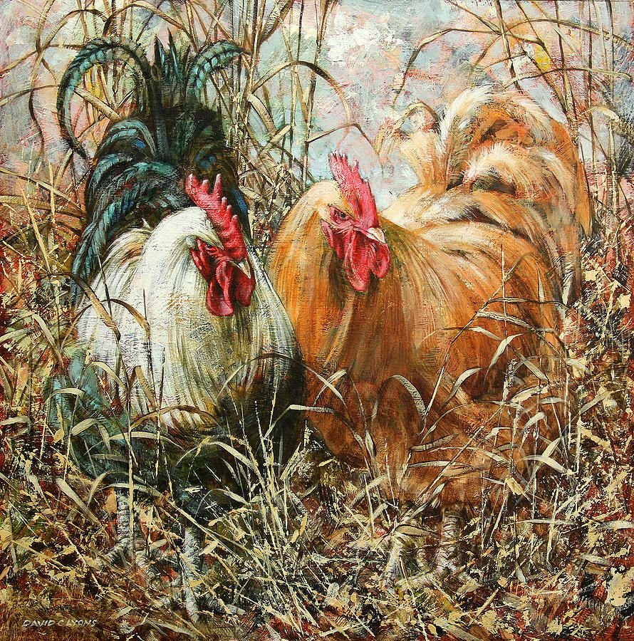 Петухи для декупажа