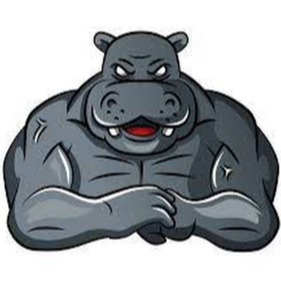 Гиппопотам бежит