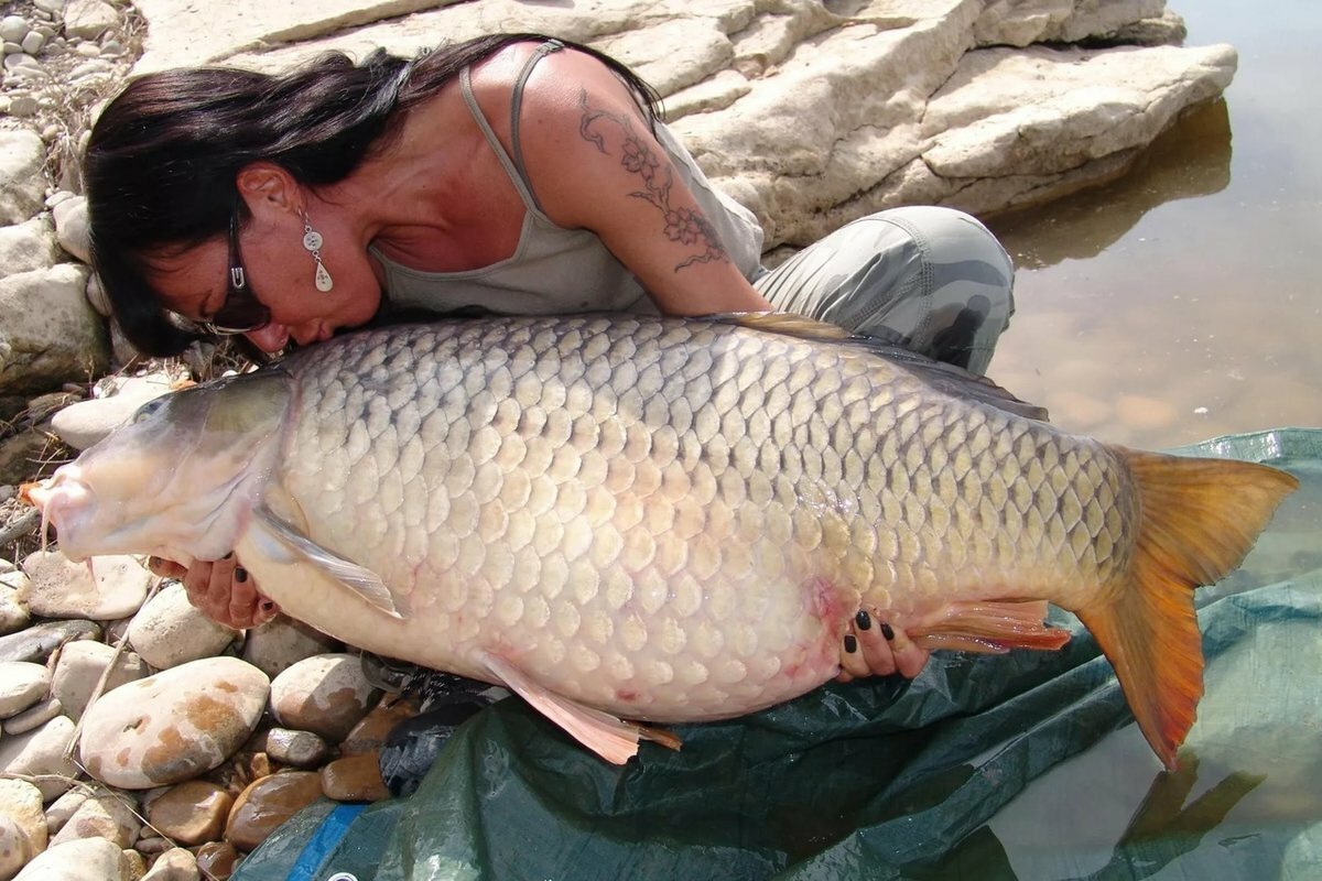 Бабы с большой рыбой