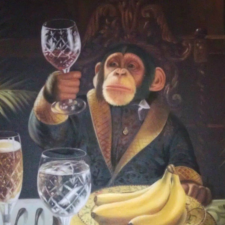Мартышка с пивом