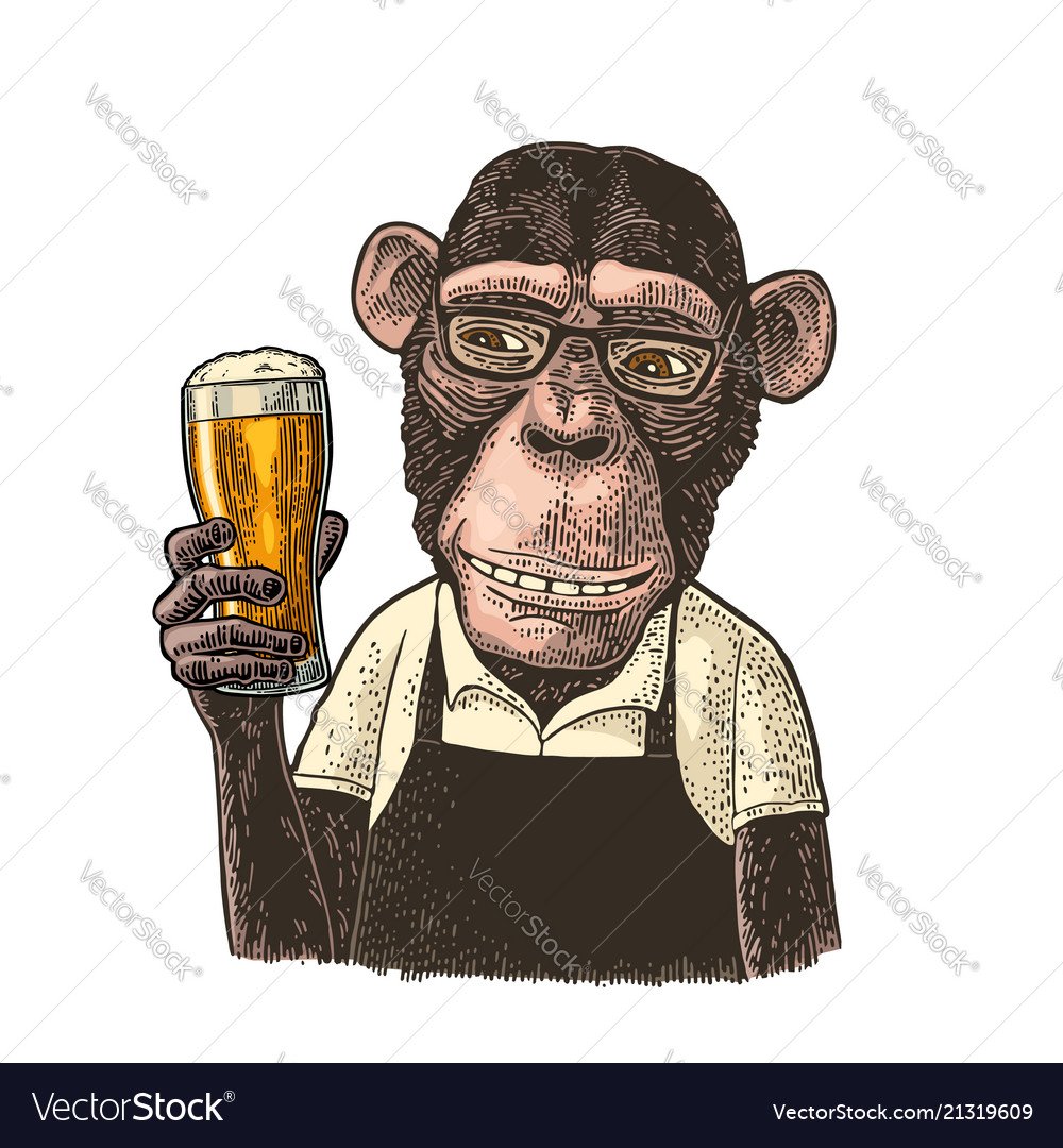 Мартышка с пивом