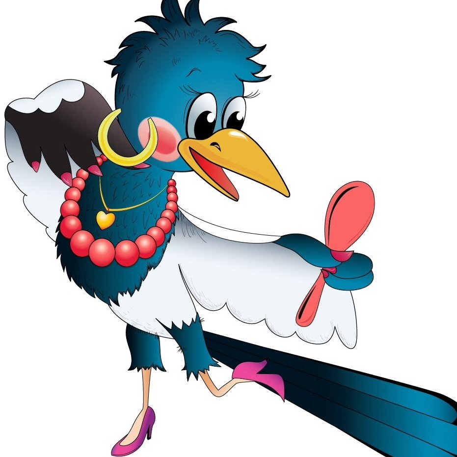 Сорока из мультфильма