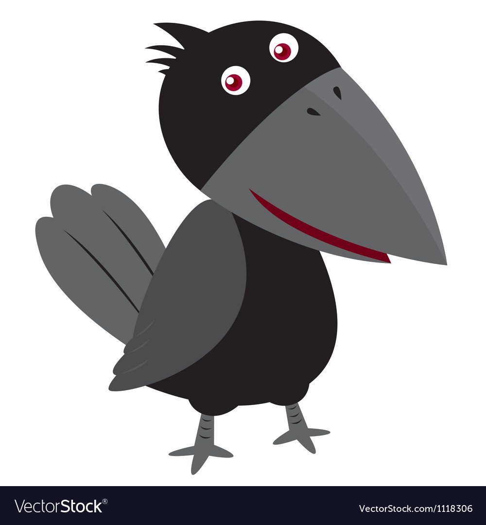 Аппликация ворона