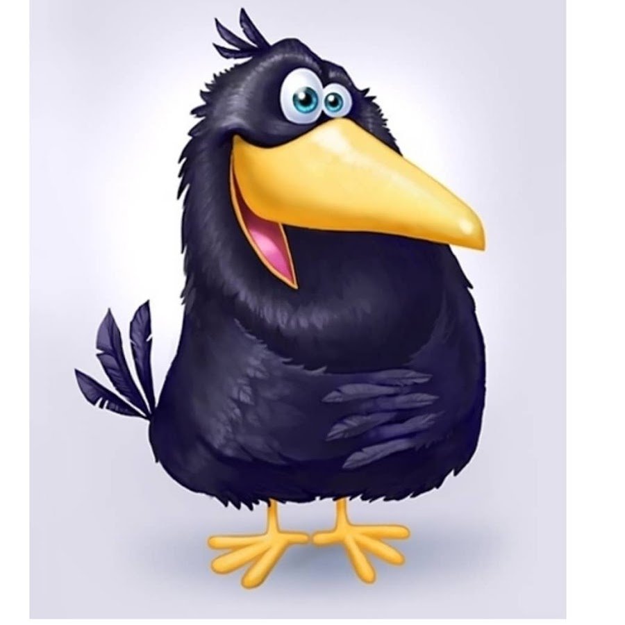 Смешная ворона