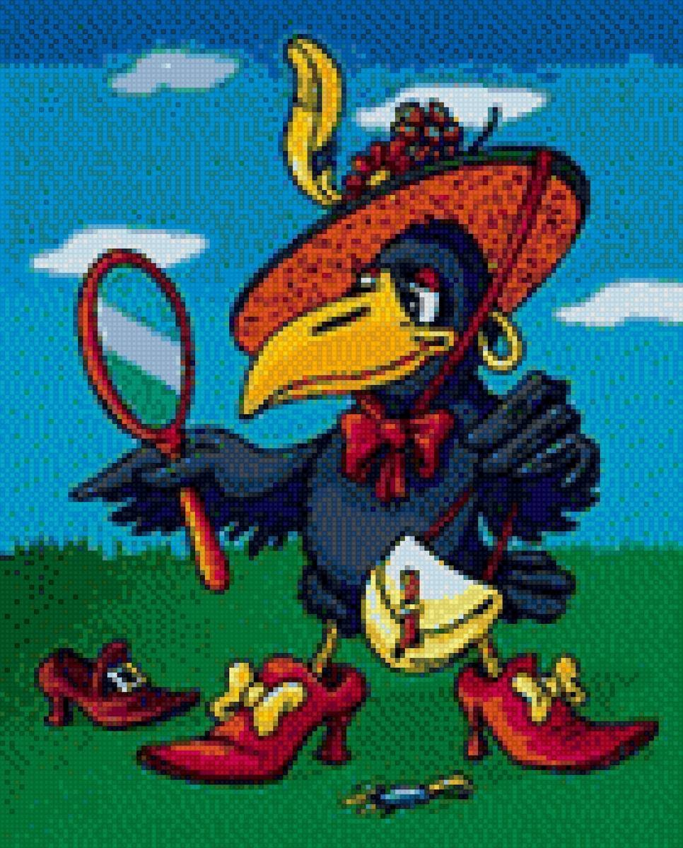 Ворона из мультика