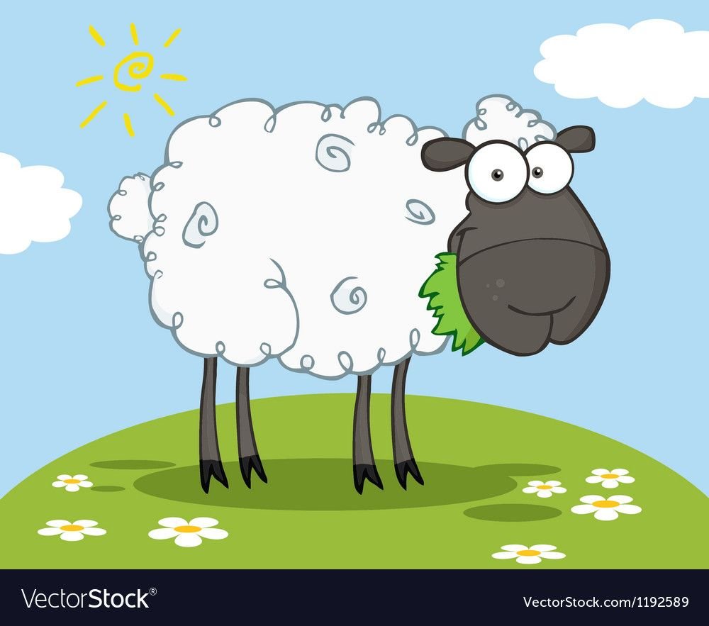 Овечка испугалась