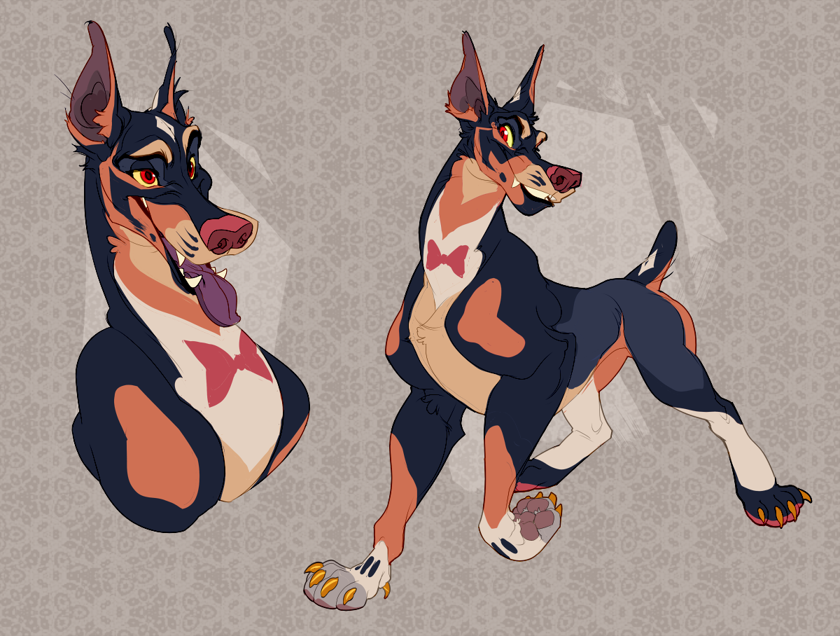 Референс собаки Доберман