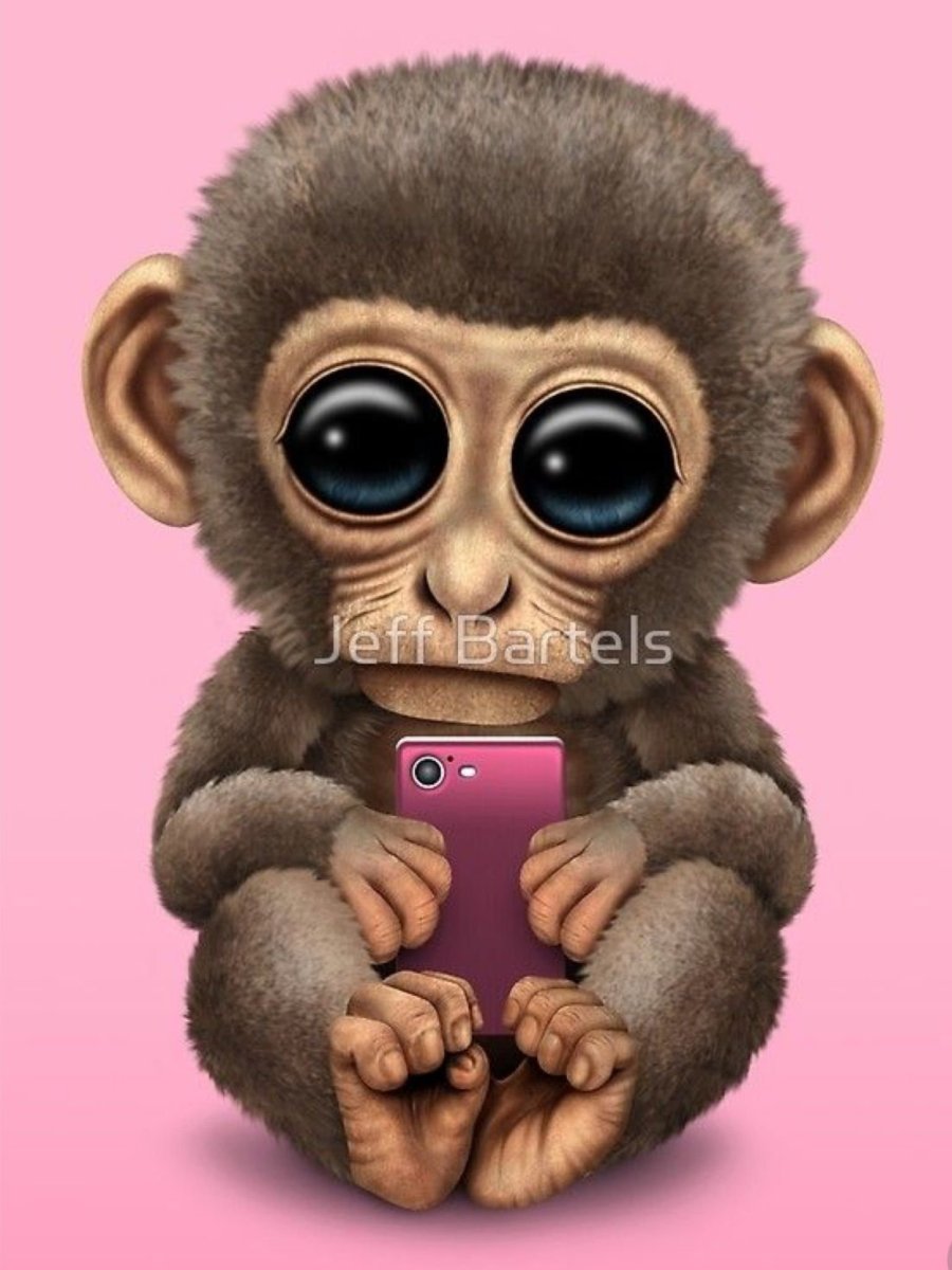 Большая обезьяна улыбка