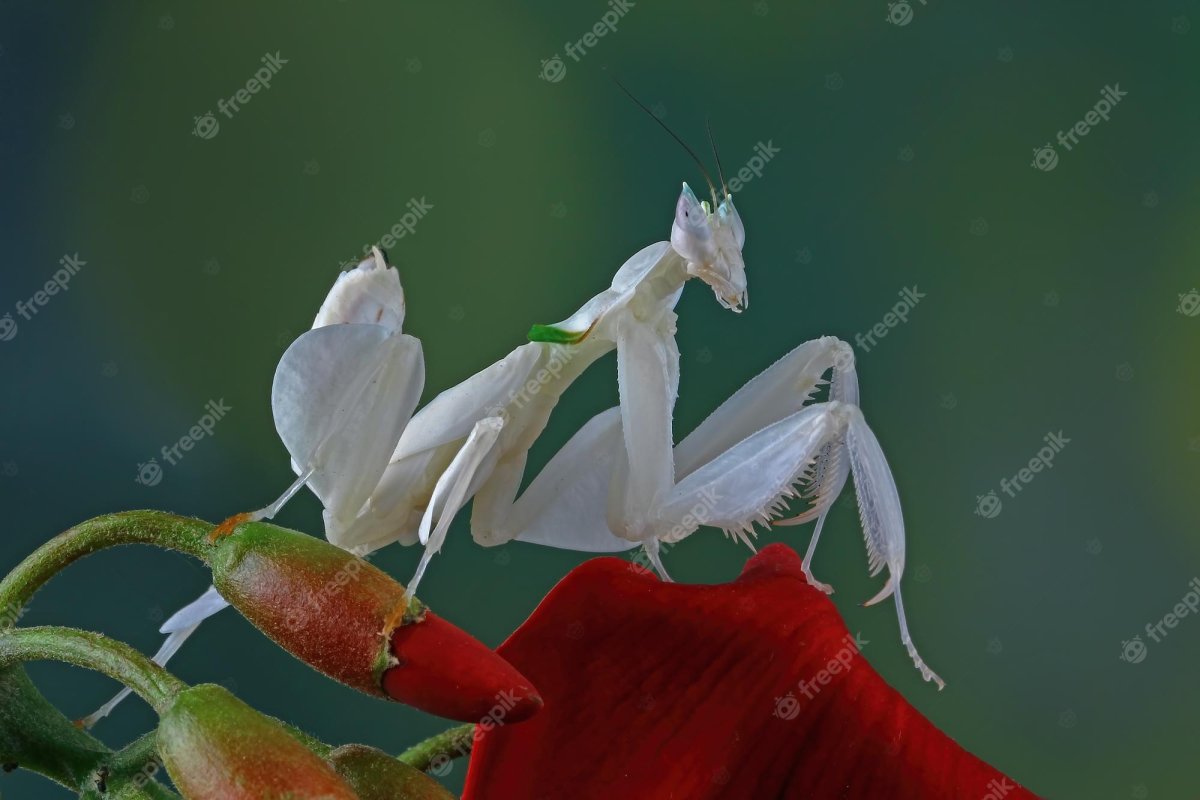 Розовый орхидейный богомол