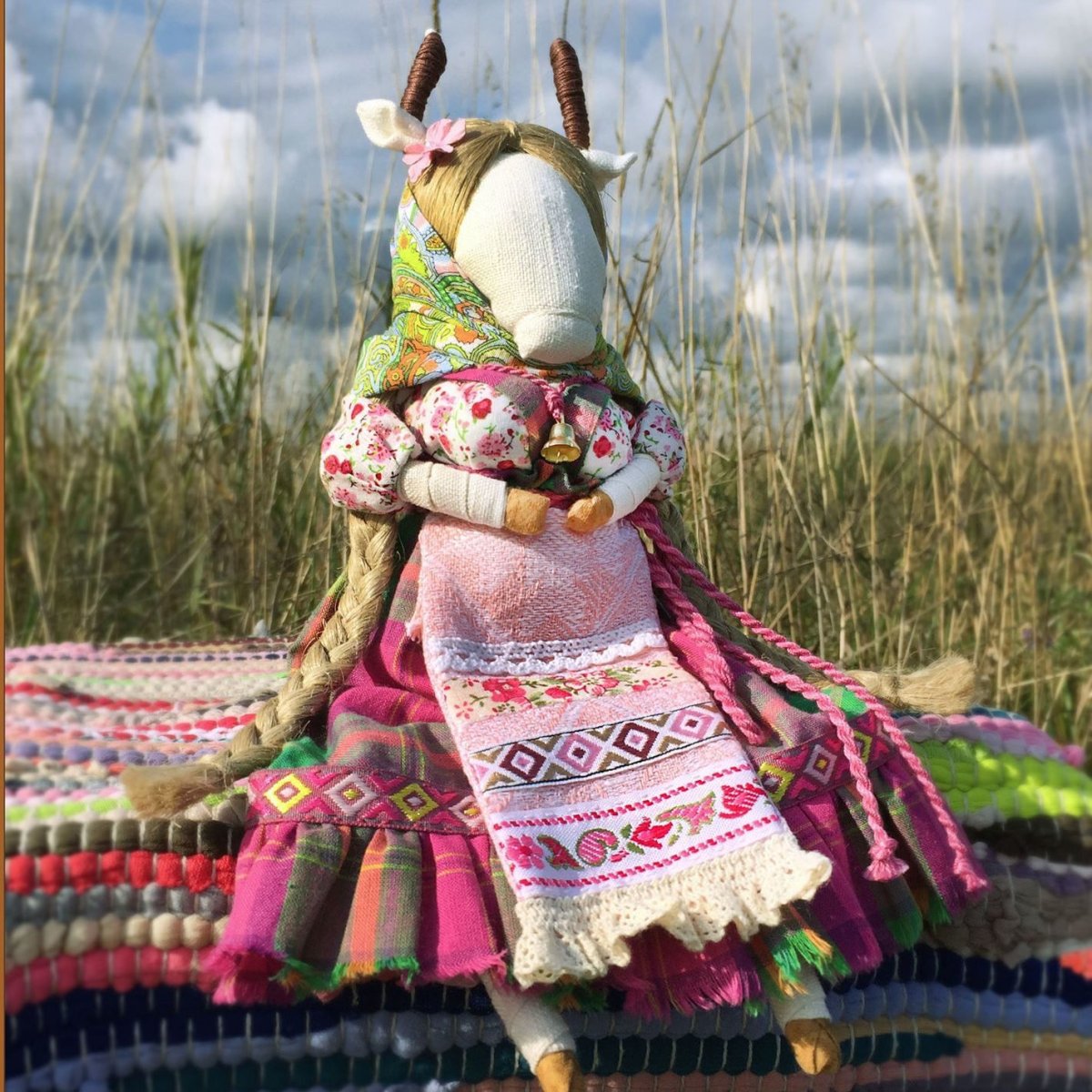 Народная кукла коза Дереза