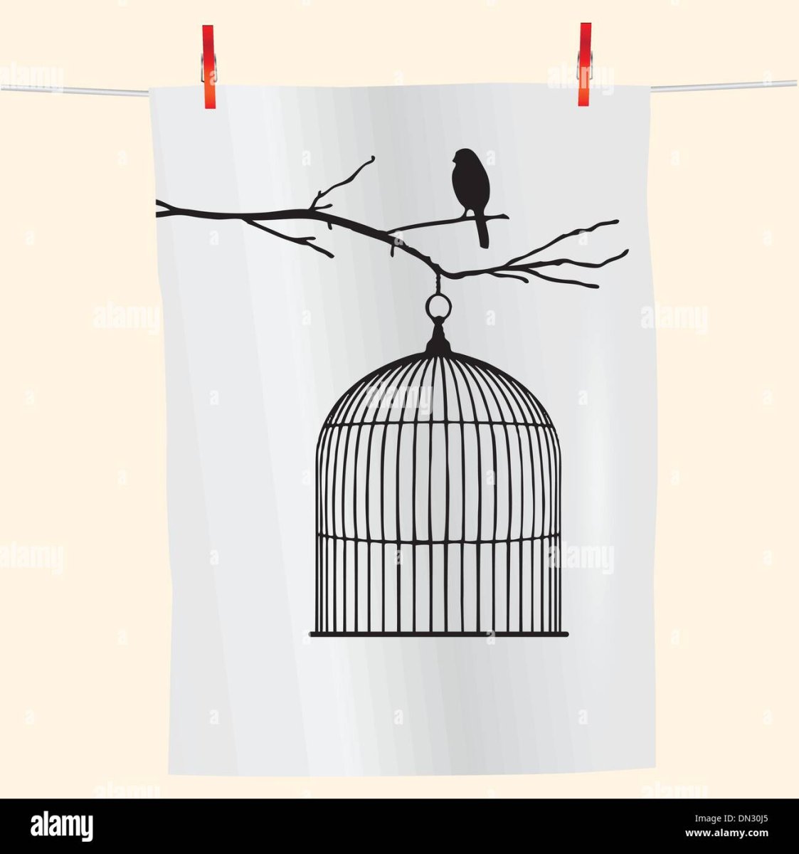 Девушка в маленькой клетке