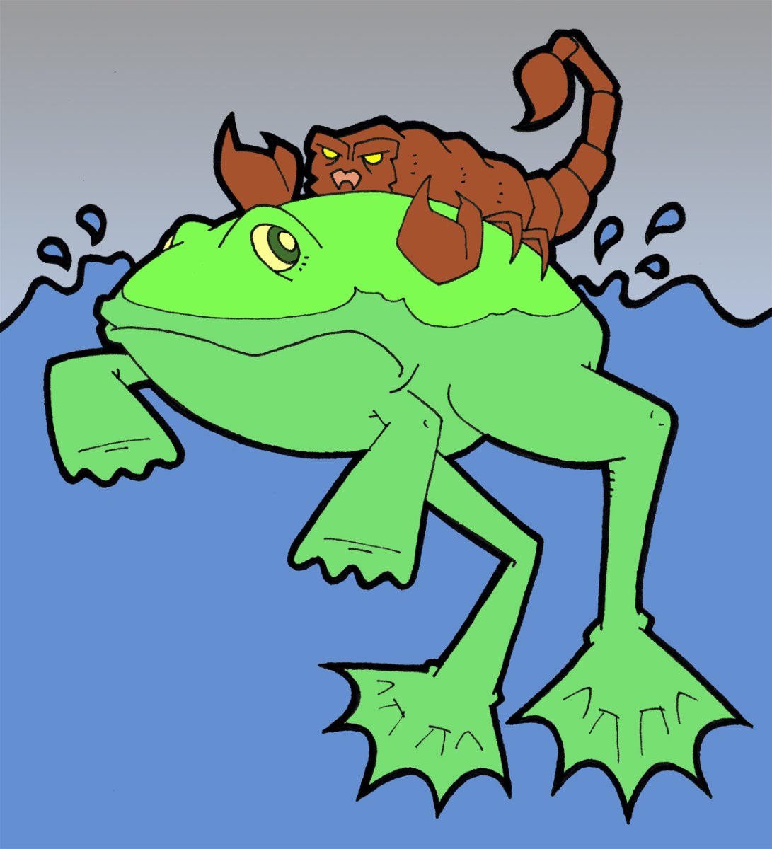 Черепаха и Скорпион