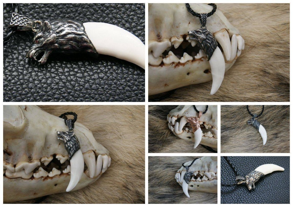 Череп волка с раскрытой пастью