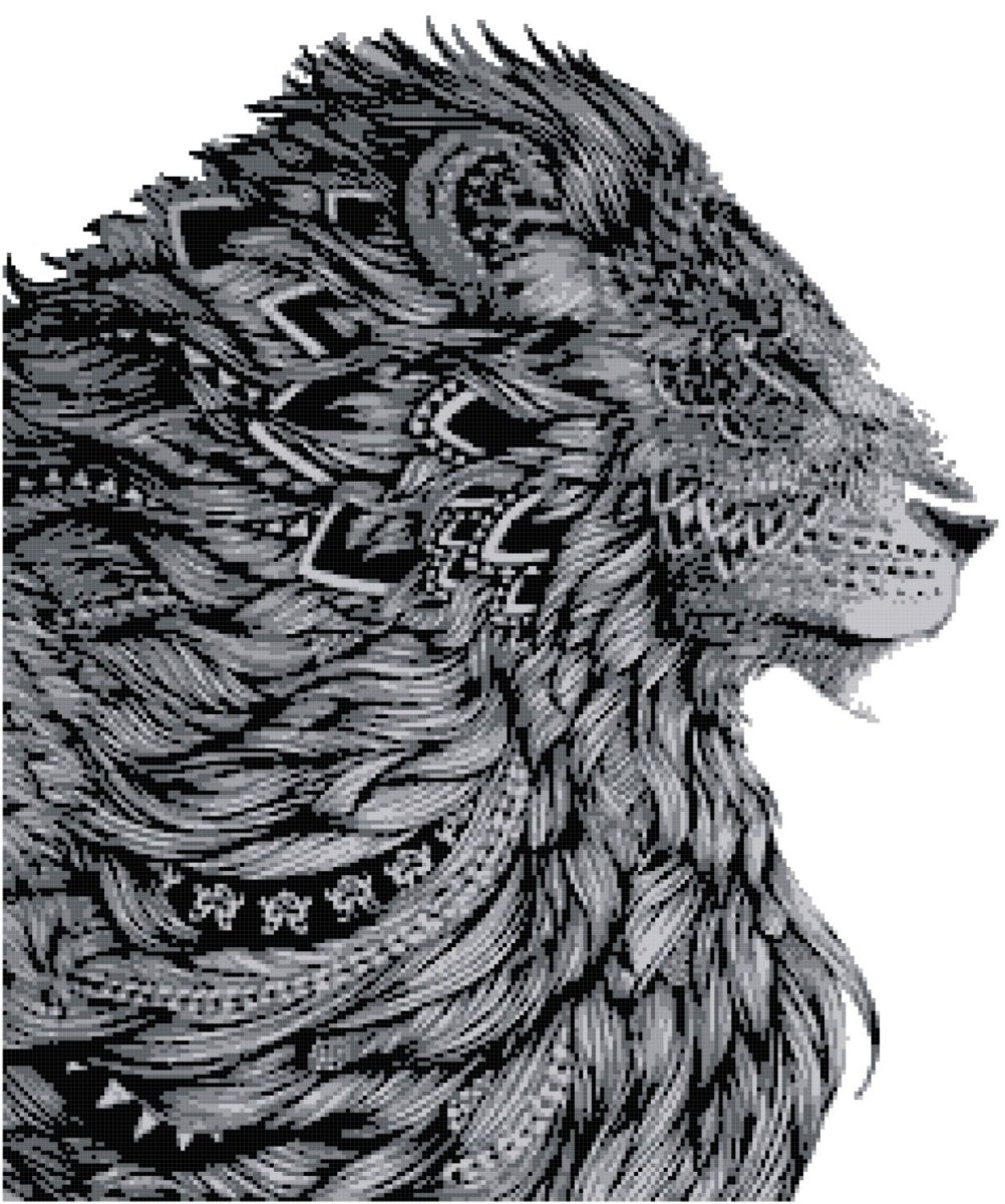 Зентангл Лев