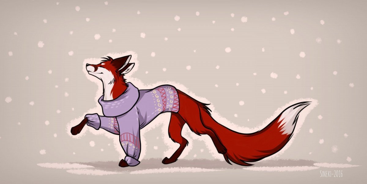 Новогодняя Лисичка