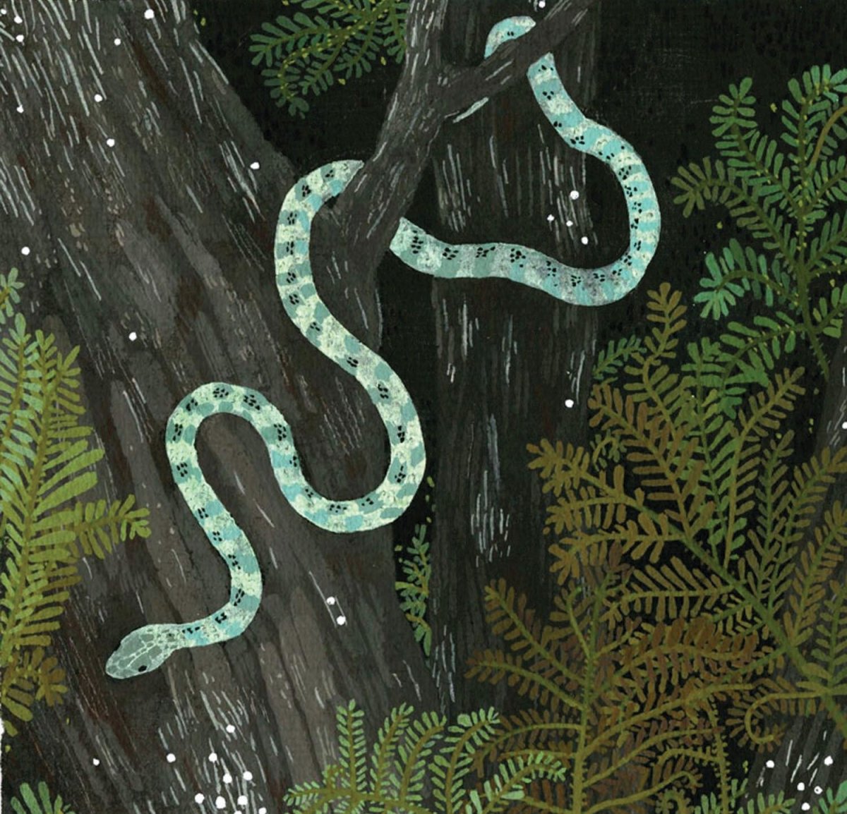 Змея в воде