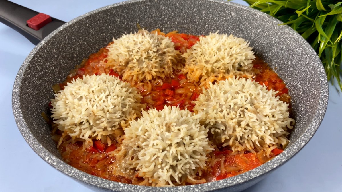 Рисовые ежики жареные