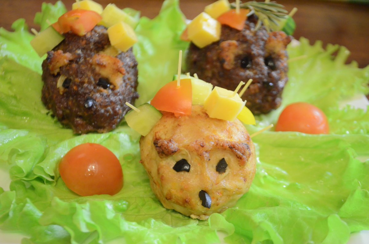 Мясные ежики