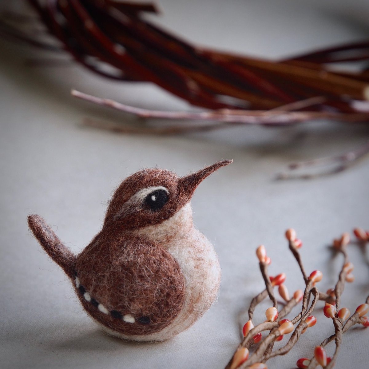 Валяные птицы из шерсти