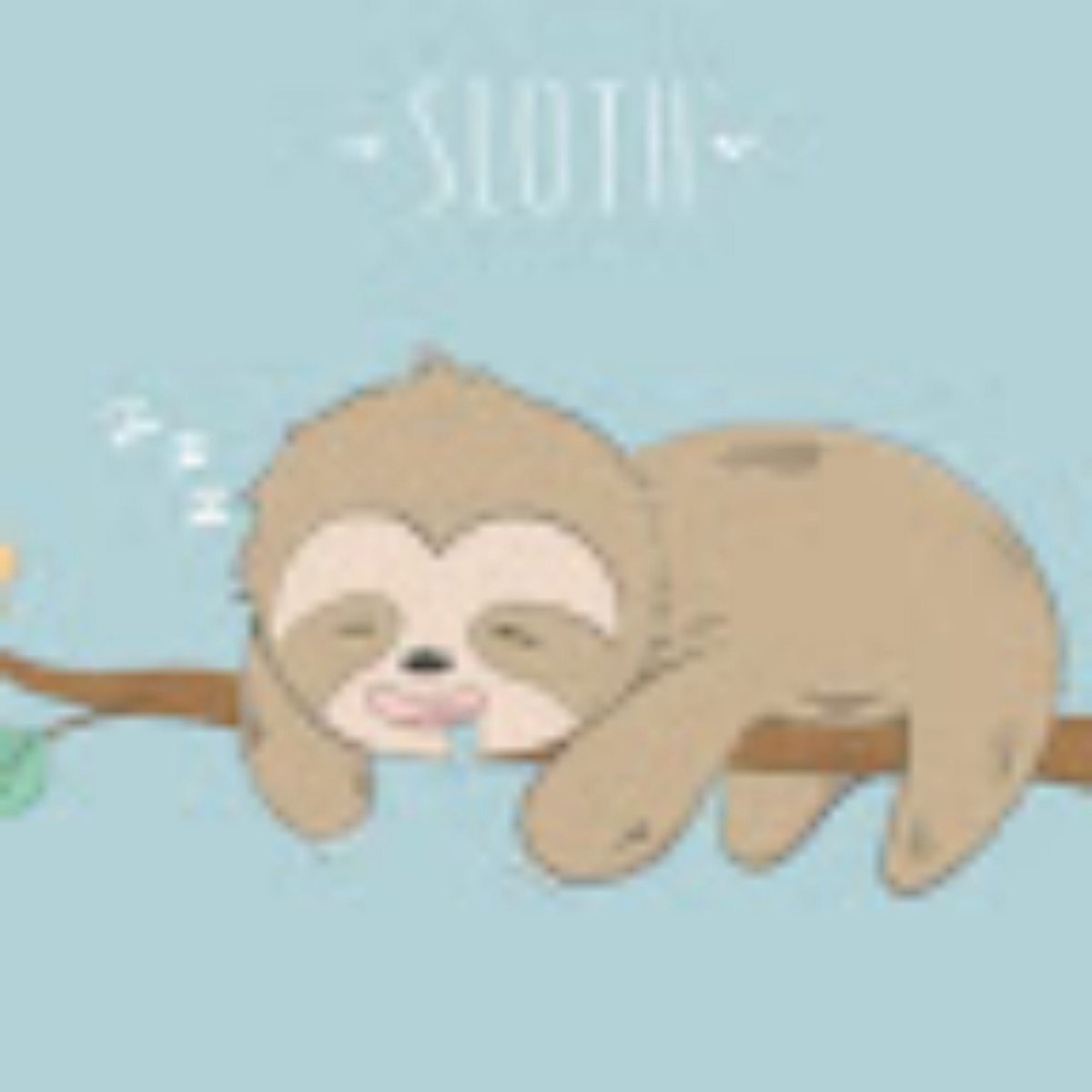 Ленивец мультяшный