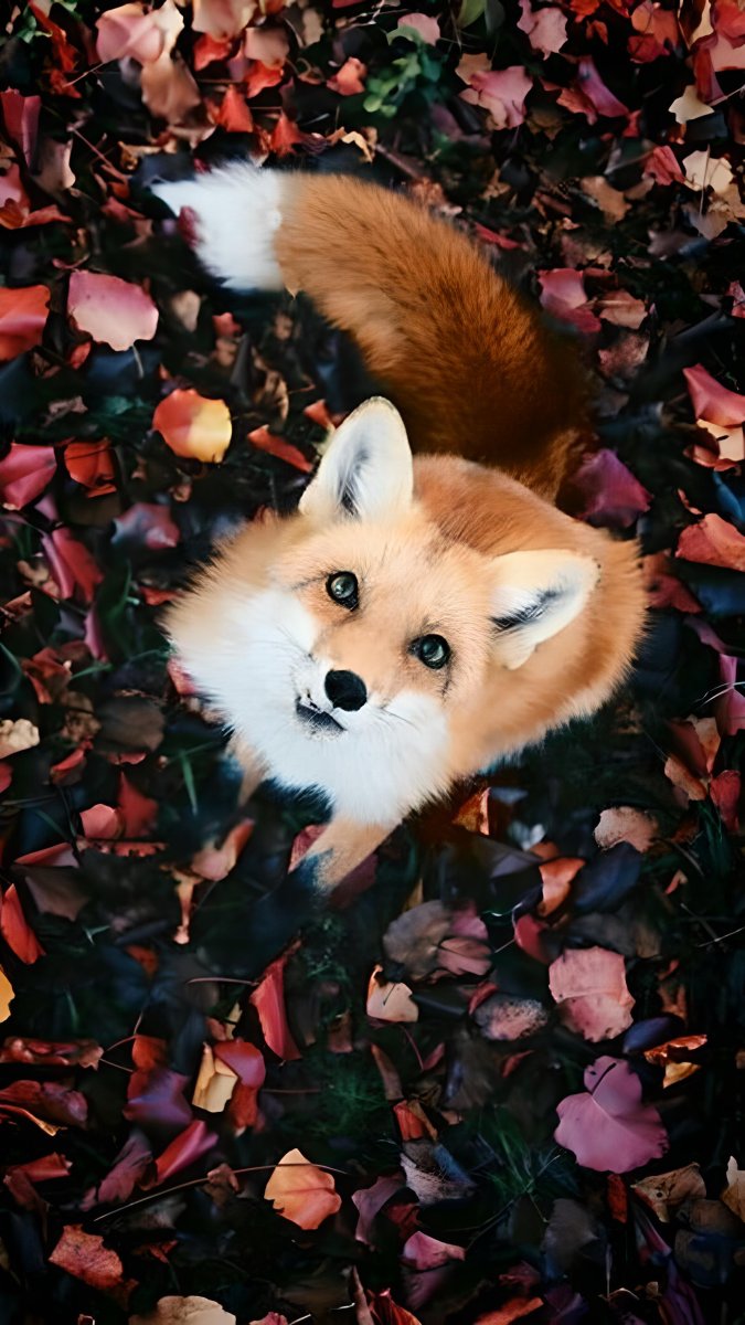 Лиса осенью