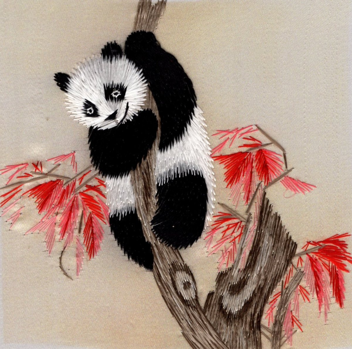 Панда тушью