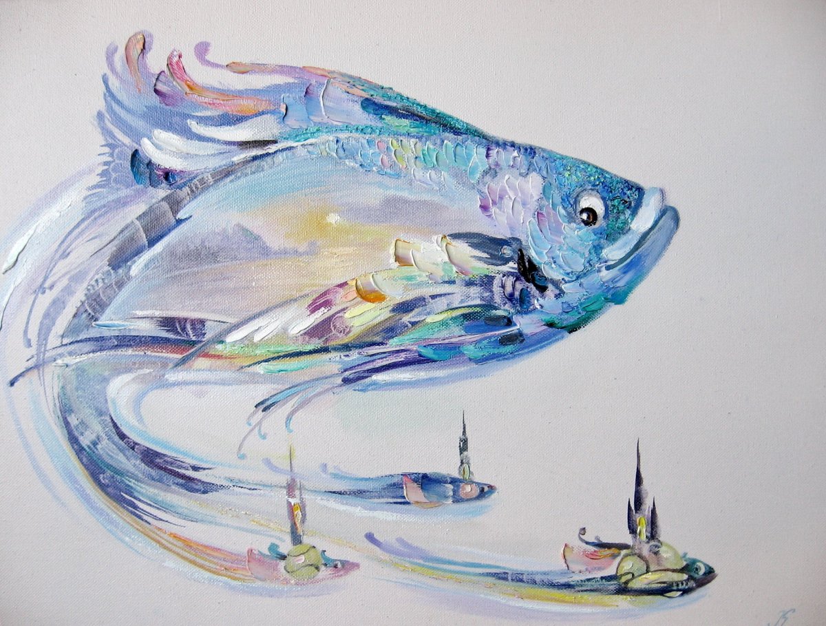 Тарелки "карпы кои"