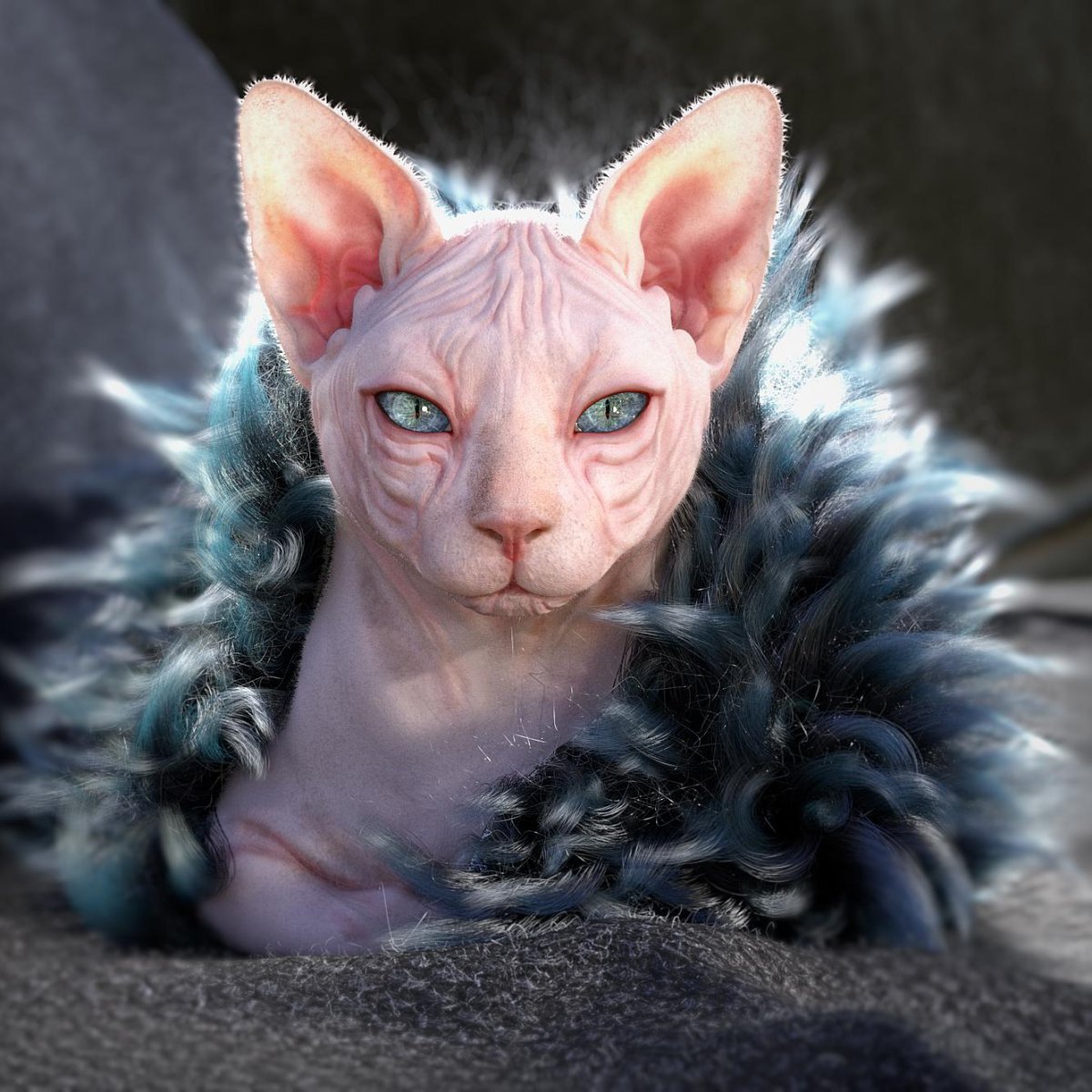 Канадский сфинкс бархатный