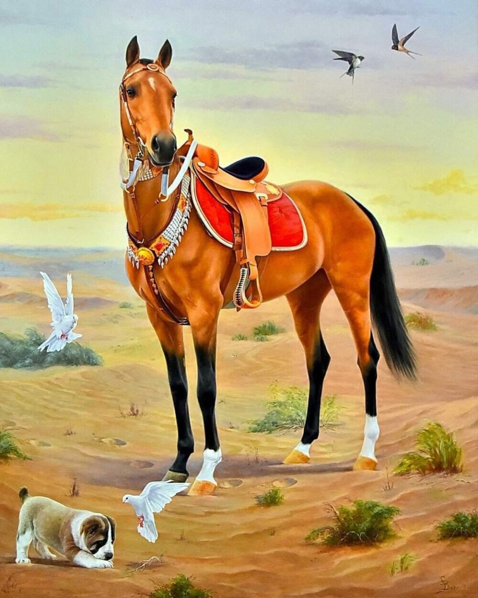 Казах на лошади