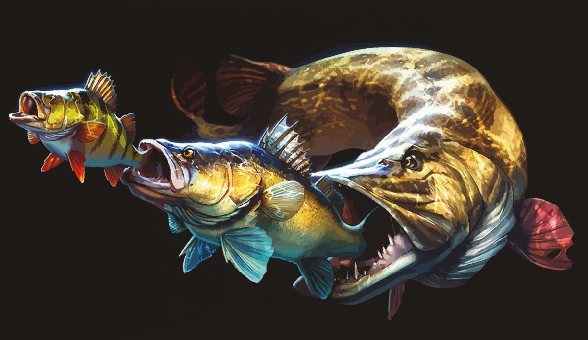 Кот с рыбой