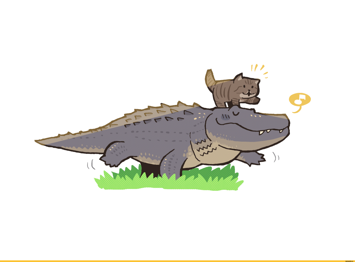 Гребнистый крокодил из бумаги