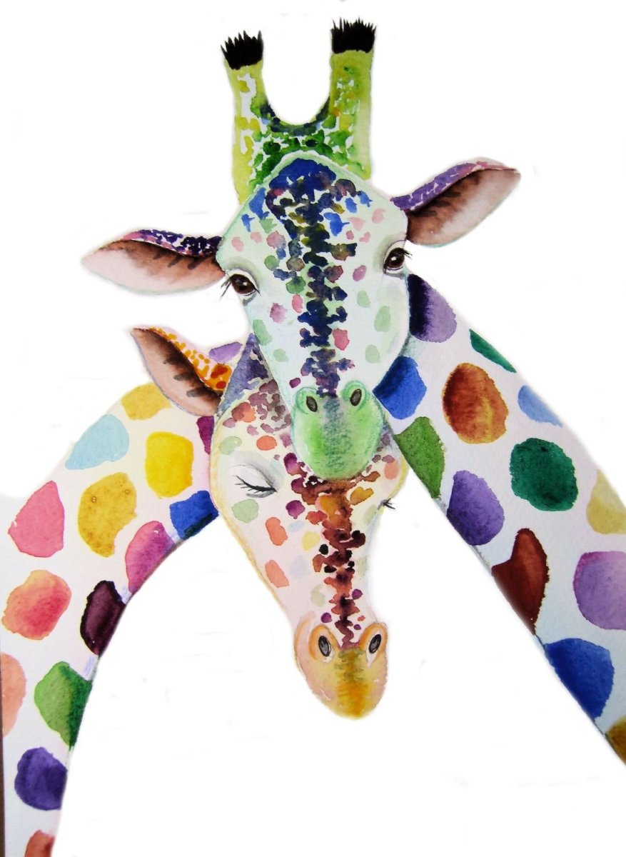 Красочный яркий Жираф