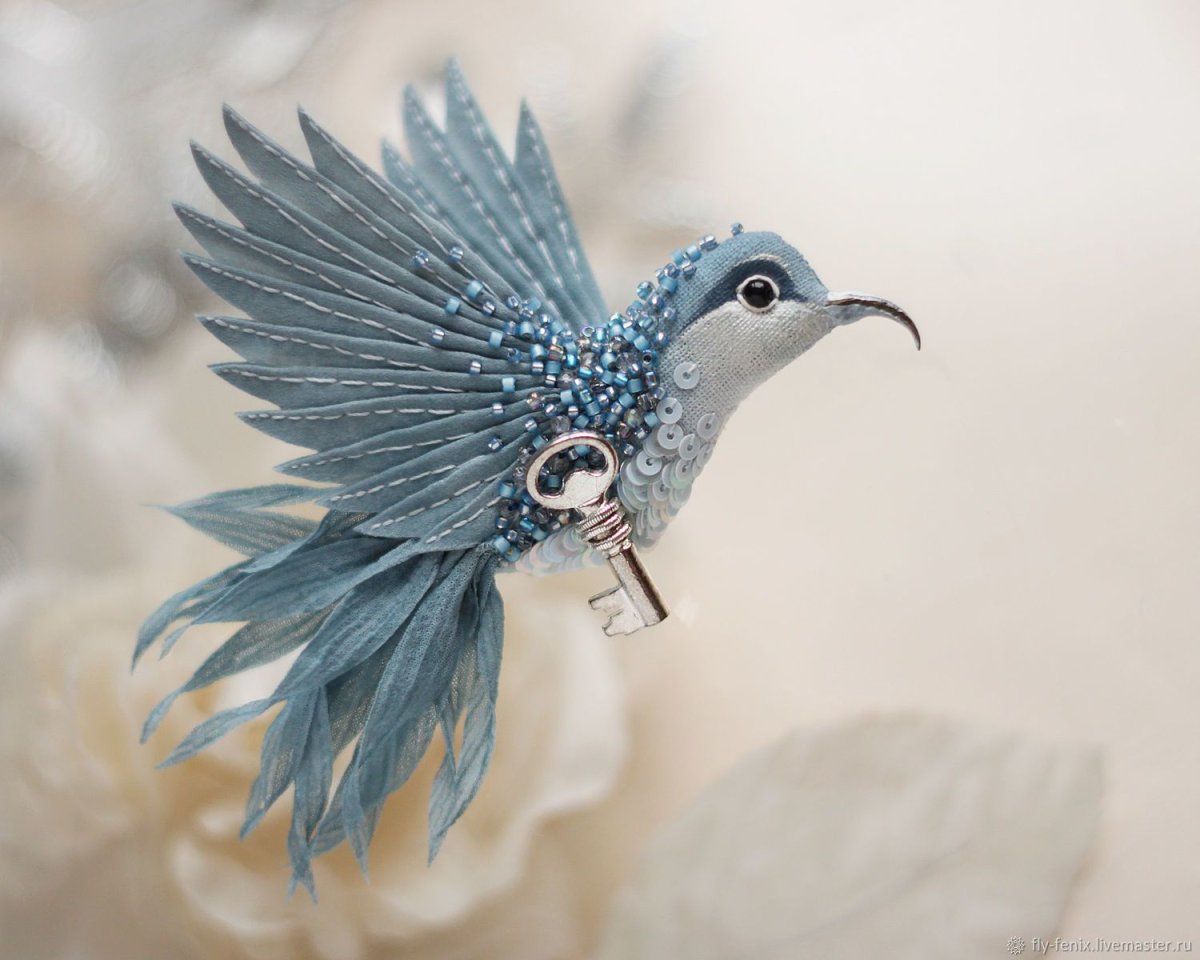 Брошь Колибри Юля Горина