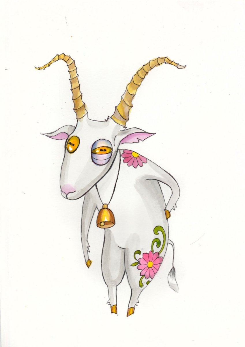 Коза стилизация