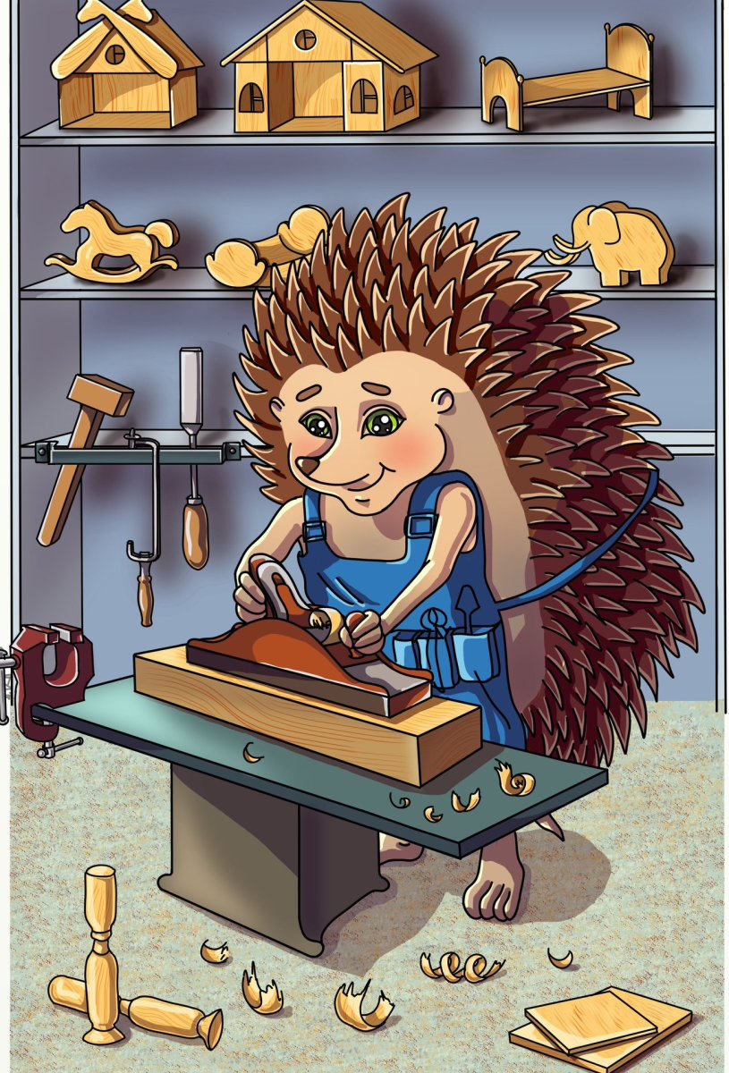 Ежик рисунок