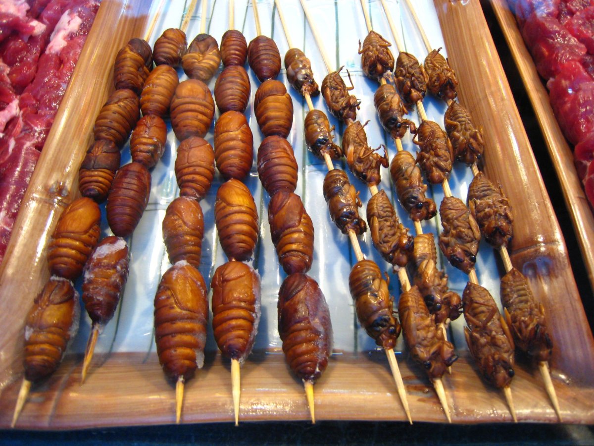 Еда на палочке Тайланд