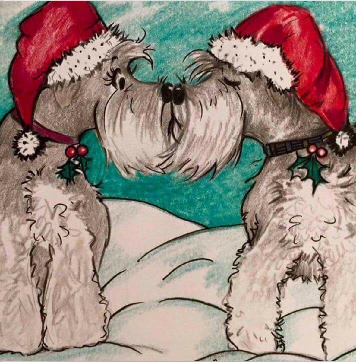 Новогодний шнауцер