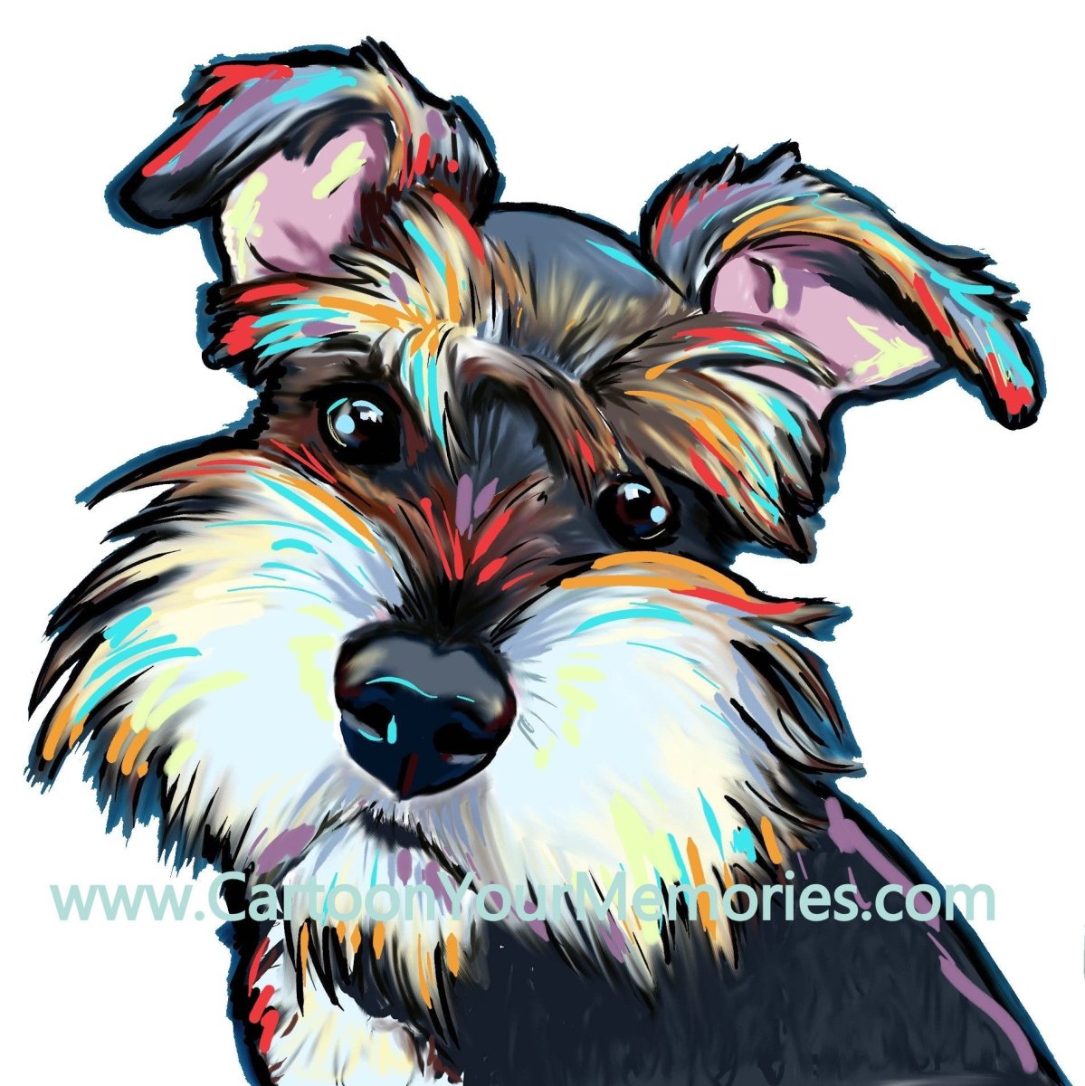 Арт Цвергшнауцер cartoon