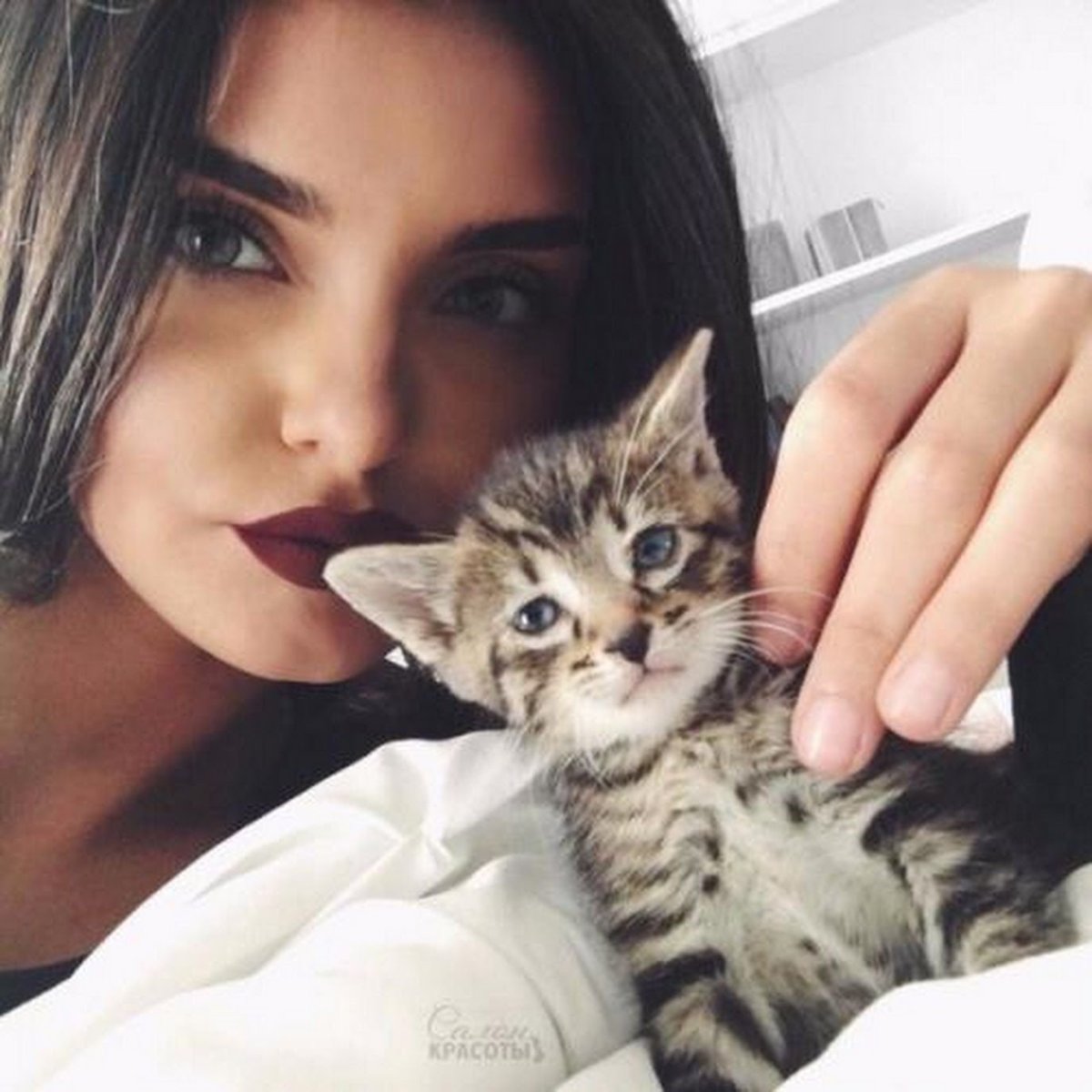 Селфи с котенком