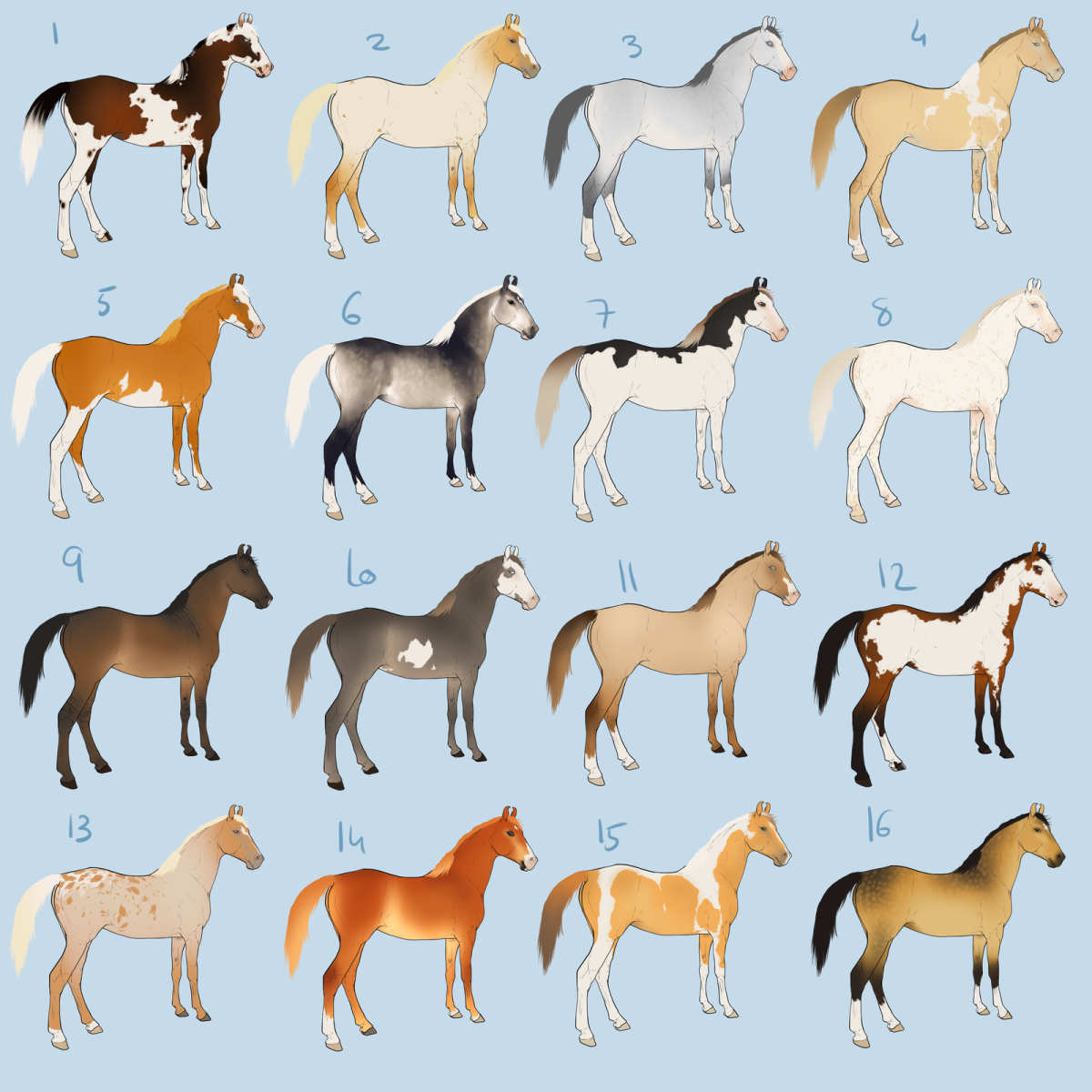 Масти лошадей Arta