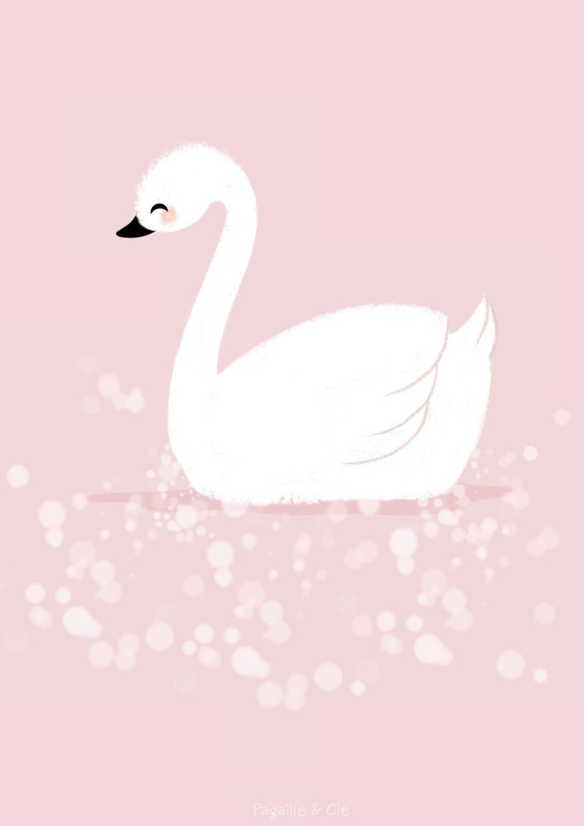 Лебеди мультяшные