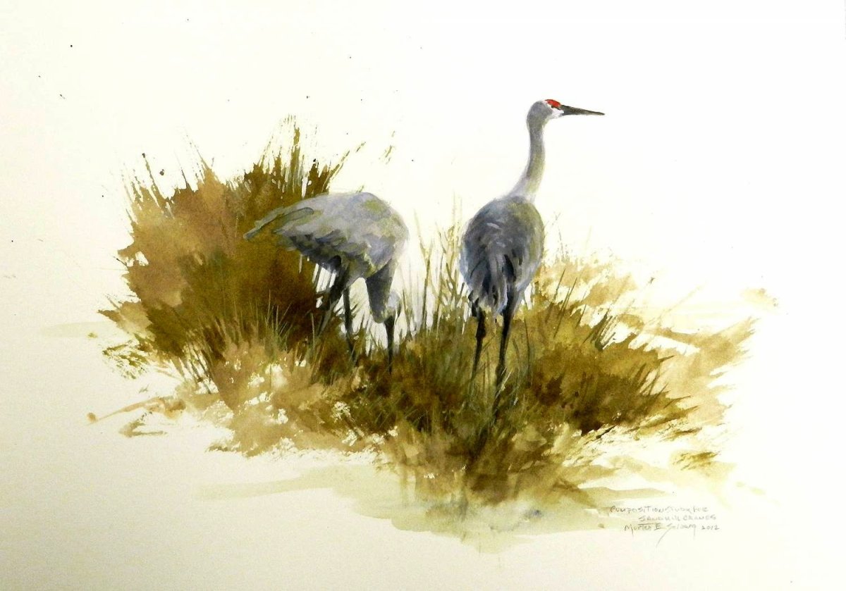 Художник Morten e. Solberg. Акварель