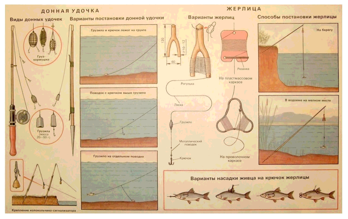 Донная снасть схема