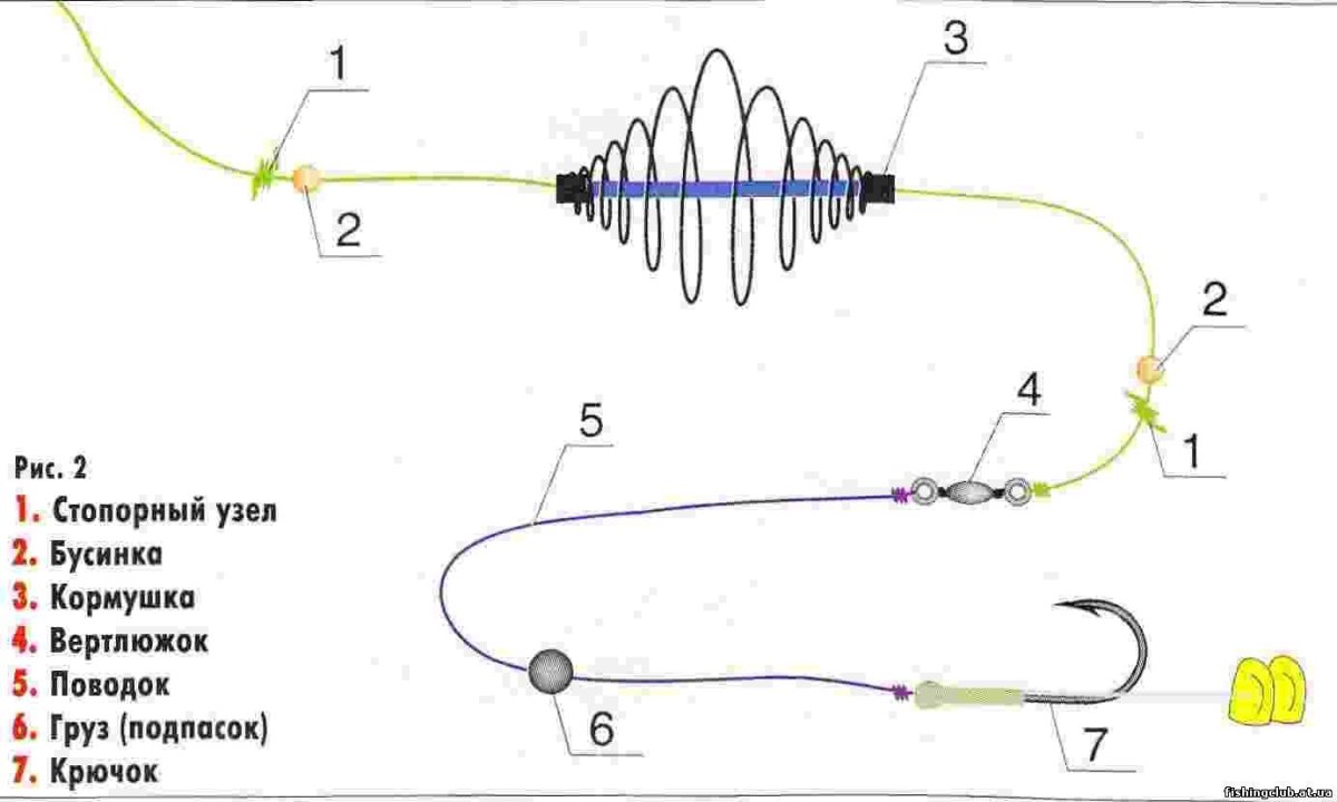 Оснастка донки морской рыбалки