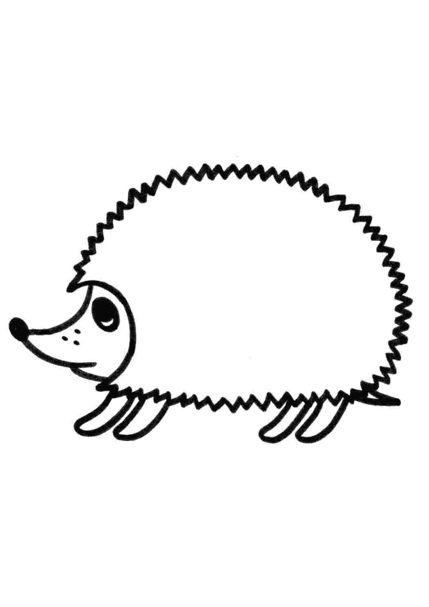 Смешной Ежик спит