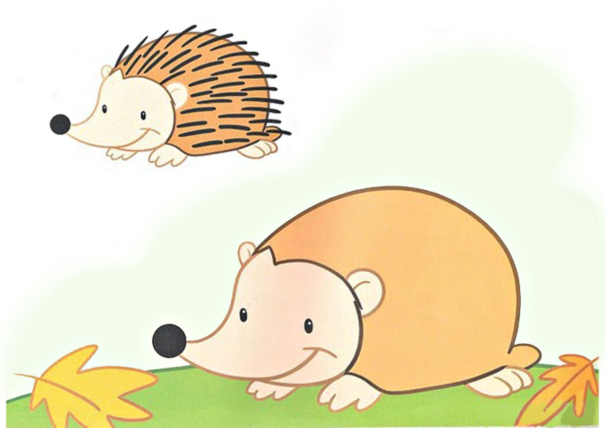 Дорисуй ежику иголки