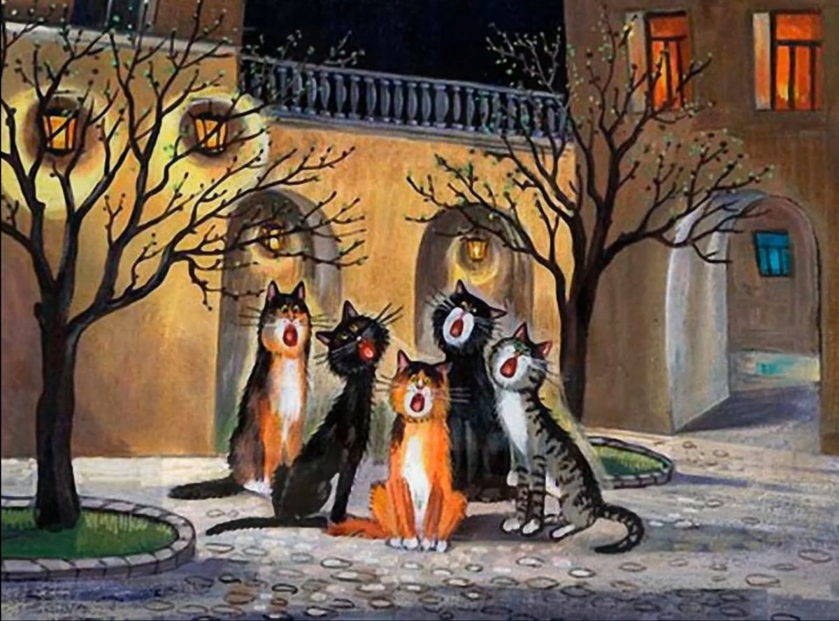 Художник Татьяна Родионова Петербургские коты